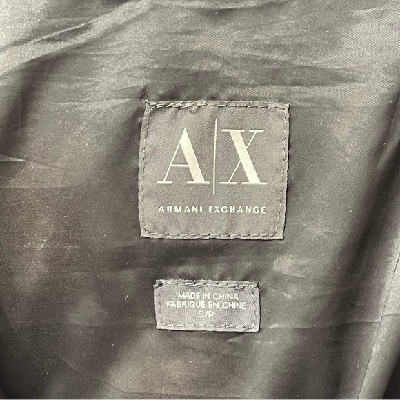 Armani Exchange Black Puffer Jacket (Size Small) - Picture 5 of 5